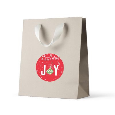 Red Green Christmas Joy Gift Labels Image 1