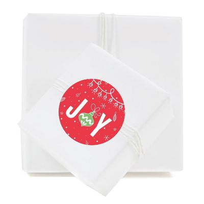 Red Green Christmas Joy Gift Labels Image 2