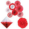 Red Hanging Party Decorating Kit - 20 Pc. Image 1