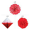 Red Hanging Party Decorating Kit - 20 Pc. Image 1