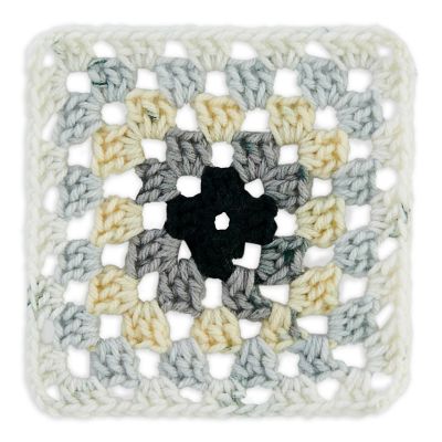 Red Heart All in One Granny Square-Soft White - Shadow Image 1