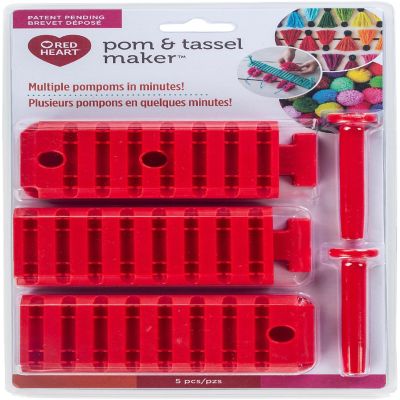Red Heart Pompom &amp; Tassel Maker-Red Image 1