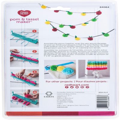 Red Heart Pompom &amp; Tassel Maker-Red Image 2