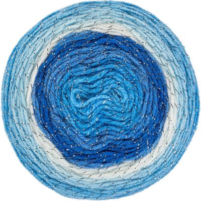 Red Heart Roll With It Sparkle Yarn-Krystal Image 1