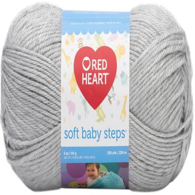 Red Heart Soft Baby Steps Yarn-Elephant Image 1
