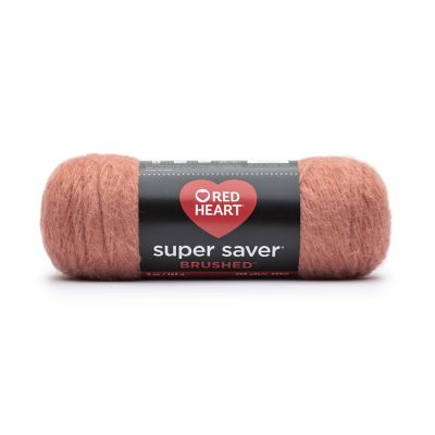 Red Heart Super Saver Brushed Yarn-Clay Image 1