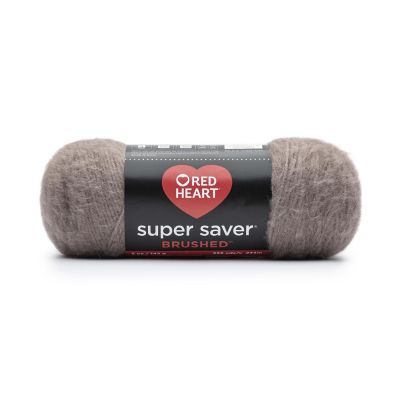 Red Heart Super Saver Brushed Yarn-Mink Image 1