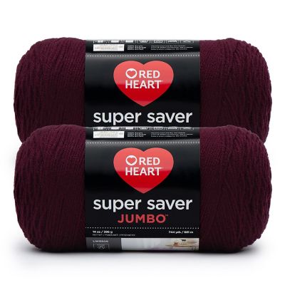 Red Heart Super Saver Yarn 2 Pack-Claret Image 1