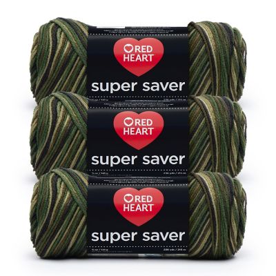Red Heart Super Saver Yarn 3/Pack-Camouflage Image 1