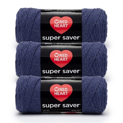 Red Heart Super Saver Yarn 3/Pack-Denim Image 1