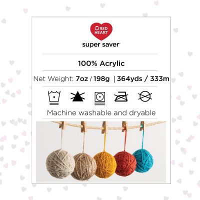 Red Heart Super Saver Yarn 3/Pack-Light Raspberry Image 3