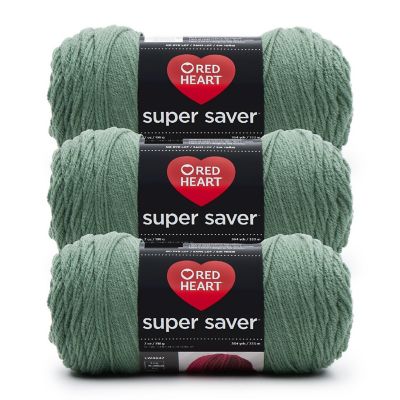 Red Heart Super Saver Yarn 3/Pack-Light Sage Image 1