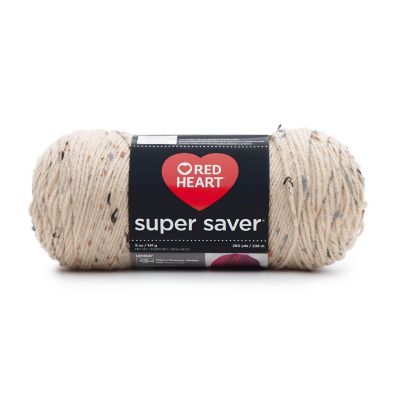 Red Heart Super Saver Yarn-Buff Fleck Image 1