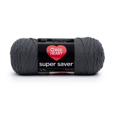 Red Heart Super Saver Yarn-Charcoal Image 1