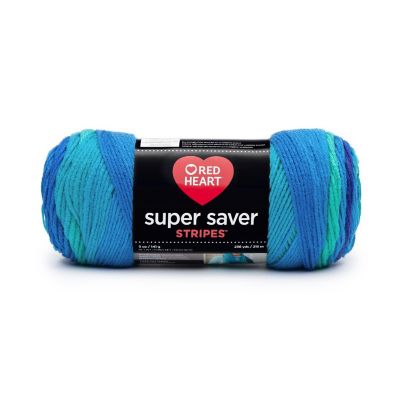 Red Heart Super Saver Yarn-Cool Stripe Image 1