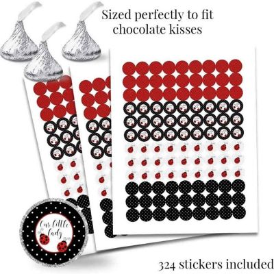 Red Ladybug 1st Birthday Sticker Bundle 429pc. by AmandaCreation Image 2