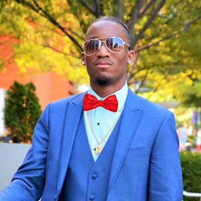 Red Men's 2.5 Sparkle Bow Tie Image 3