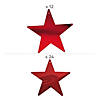 Red Metallic Stars Kit - 36 Pc. Image 1