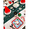 Red Metallic Stripe Beverage Napkins - 32 Pc. Image 1