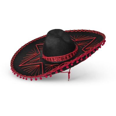 Red Mexican Sombrero Hat - Kids Image 2