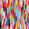 Red Multi Brushstroke Peel and Stick Wallpaper Image 1