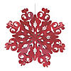 Red Paper Snowflake Ornament (Set Of 6) 7.75"H, 11.75"H, 15.75"H Paper Image 2