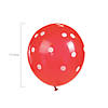 Red Polka Dot 11" Latex Balloons Image 1