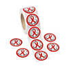 Red Ribbon Week Sticker Roll - 500 Pc. Image 1