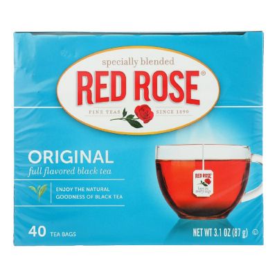 Red Rose Full Flavored Black Tea - Case of 6 - 40 CT Image 1