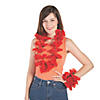 Red Rose Polyester Leis- 12 Pc. Image 1