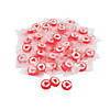Red Round Hard Candy with Heart Image 1