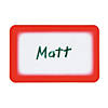 Red Self-Adhesive Name Tags/Labels Image 2