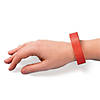 Red Self-Adhesive Paper Wristbands- 100 Pc. Image 1