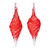 Red Swirl Glass Drop Ornament (Set Of 12) 7.25"H Glass Image 1