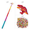 Red T-Rex Dinosaur Party Pi&#241;ata Kit - 208 Pc. Image 1