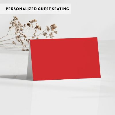 Red Table Tent Place Cards 20-Pack Image 2