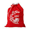 Red Tricot Santa Toy Bag Image 1