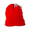 Red Velvet Santa Toy Bag Image 1