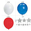 Red, White & Blue Baseball Party Balloon Garland Decorating Kit - 79 Pc. Image 1