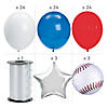 Red, White & Blue Baseball Star Balloon Bouquet - 79 Pc. Image 1
