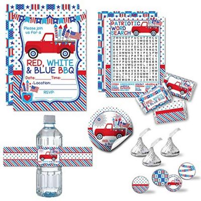 Red, White &amp; Blue BBQ Party Bundle 381pc. by AmandaCreation Image 1