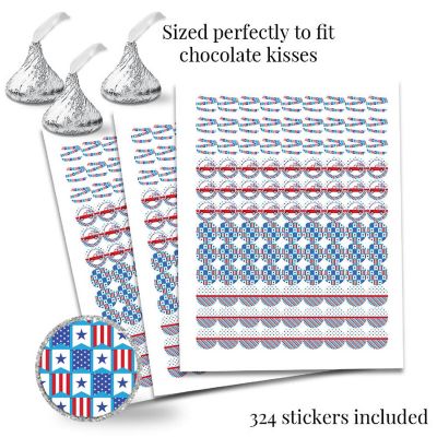 Red, White &amp; Blue BBQ Sticker Bundle 429pc. by AmandaCreation Image 3