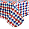 Red, White And Blue Check Vinyl Tablecloth 60X84 Image 1