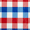 Red, White And Blue Check Vinyl Tablecloth 60X84 Image 2
