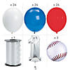 Red, White & Blue First Birthday Baseball Balloon Bouquet - 77 Pc. Image 1
