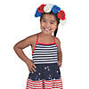 Red, White & Blue Floral Headband Image 1