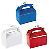 Red, White & Blue Gable Box Favor Kit for 36 Image 1