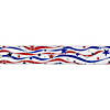 Red  White and Blue Striped Swirl Wired Patriotic Craft Ribbon 2.5in x 10 Yards Image 1