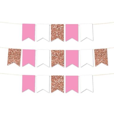 Red White Aqua Pennant - 4 x 5.5 Inch Image 1