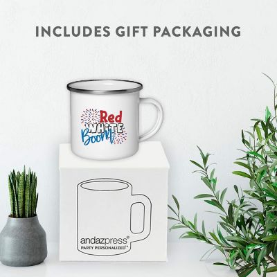 Red White Boom 11oz Campfire Mug Image 3